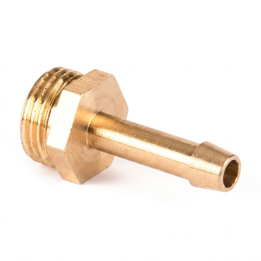 RACOR 1/2" LATON MACHO 12MM HEXAGONAL