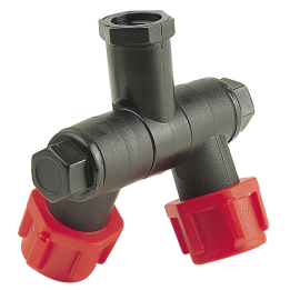 PORTABOQUILLA ARTICULADO DOBLE CON TUERCA 3/8" H