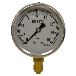 MANOMETRO INOX 0-16 Ø63 1/4" VERTICAL
