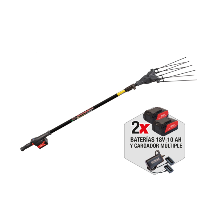 KIT VAREADOR MURCIELAGO LAZER AS 155+ 2 BATERIAS (10 Ah) + CARGADOR