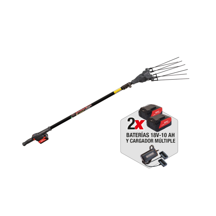 KIT VAREADOR MURCIELAGO LAZER AL 200 + 2 BATERIAS (10 Ah) + CARGADOR