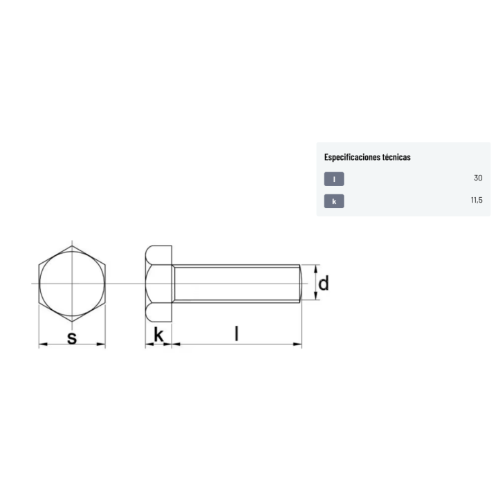TORNILLO 18X30 8.8